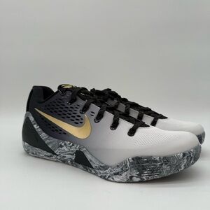 Nike Kobe IX Elite Low EM Protro Black And Gold Size 11 FZ7333-002 B Graded New